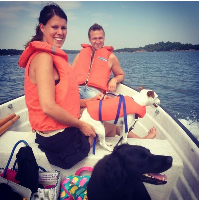 Couple on boat